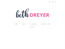 Tablet Screenshot of bethdreyer.com